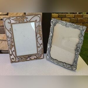 Vtg Picture Frames Rose Pewter Weston Gallery Metal